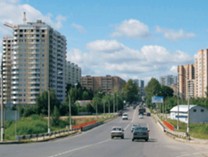 Въезд в город от д.Гребнево