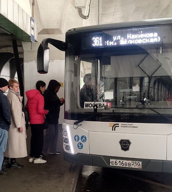 Наши новые автобусы — на маршруте № 361 «Фрязино — Москва (м. Щелковская)»