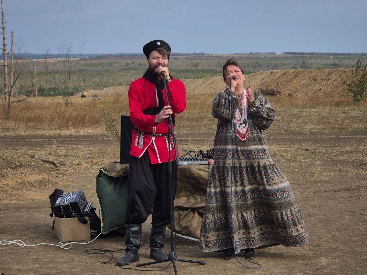 Казаки из Фрязино выступили перед нашими бойцами в Мариуполе