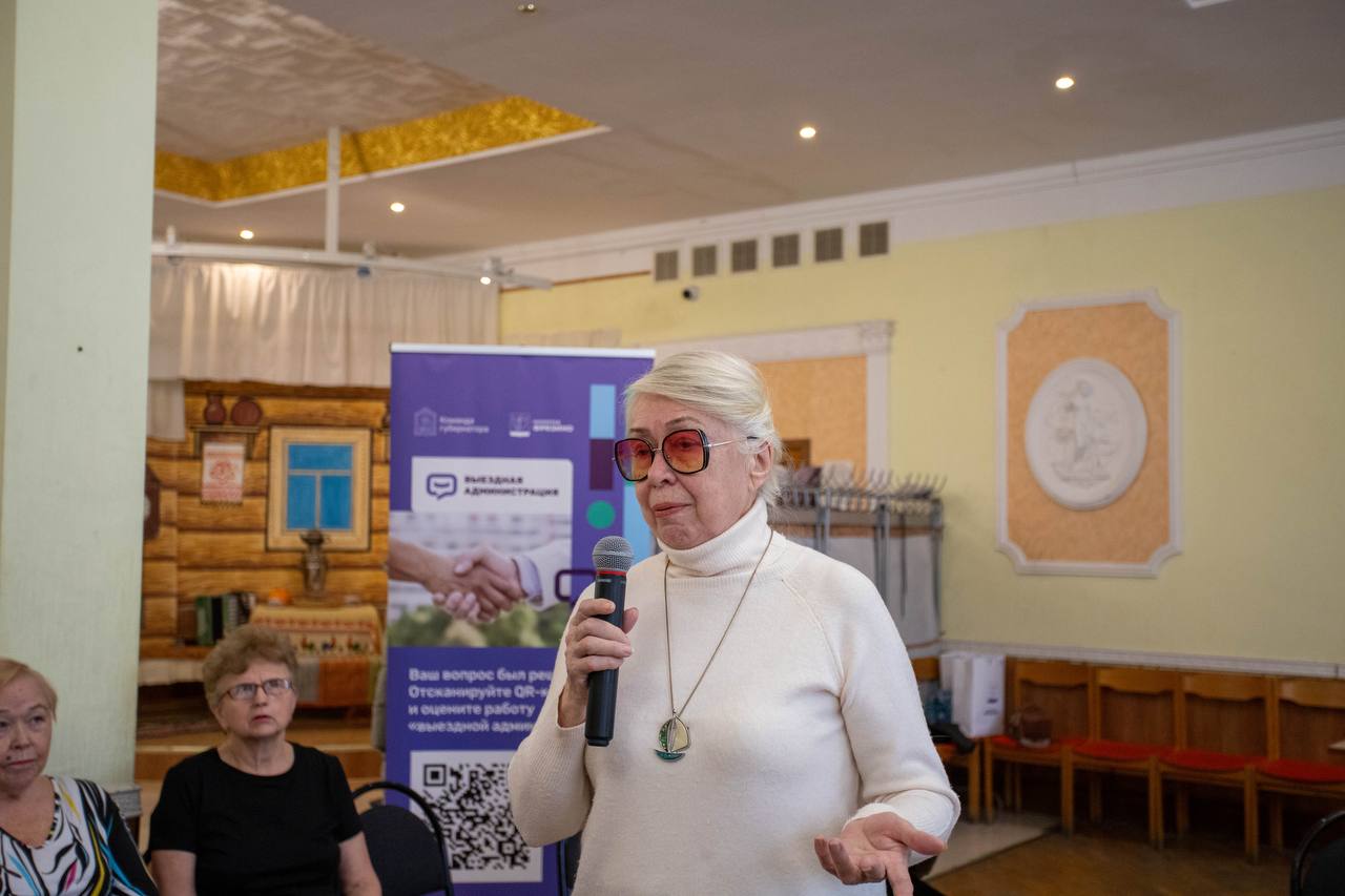 Встреча с участниками программы «Активное долголетие» прошла сегодня в формате выездной администрации