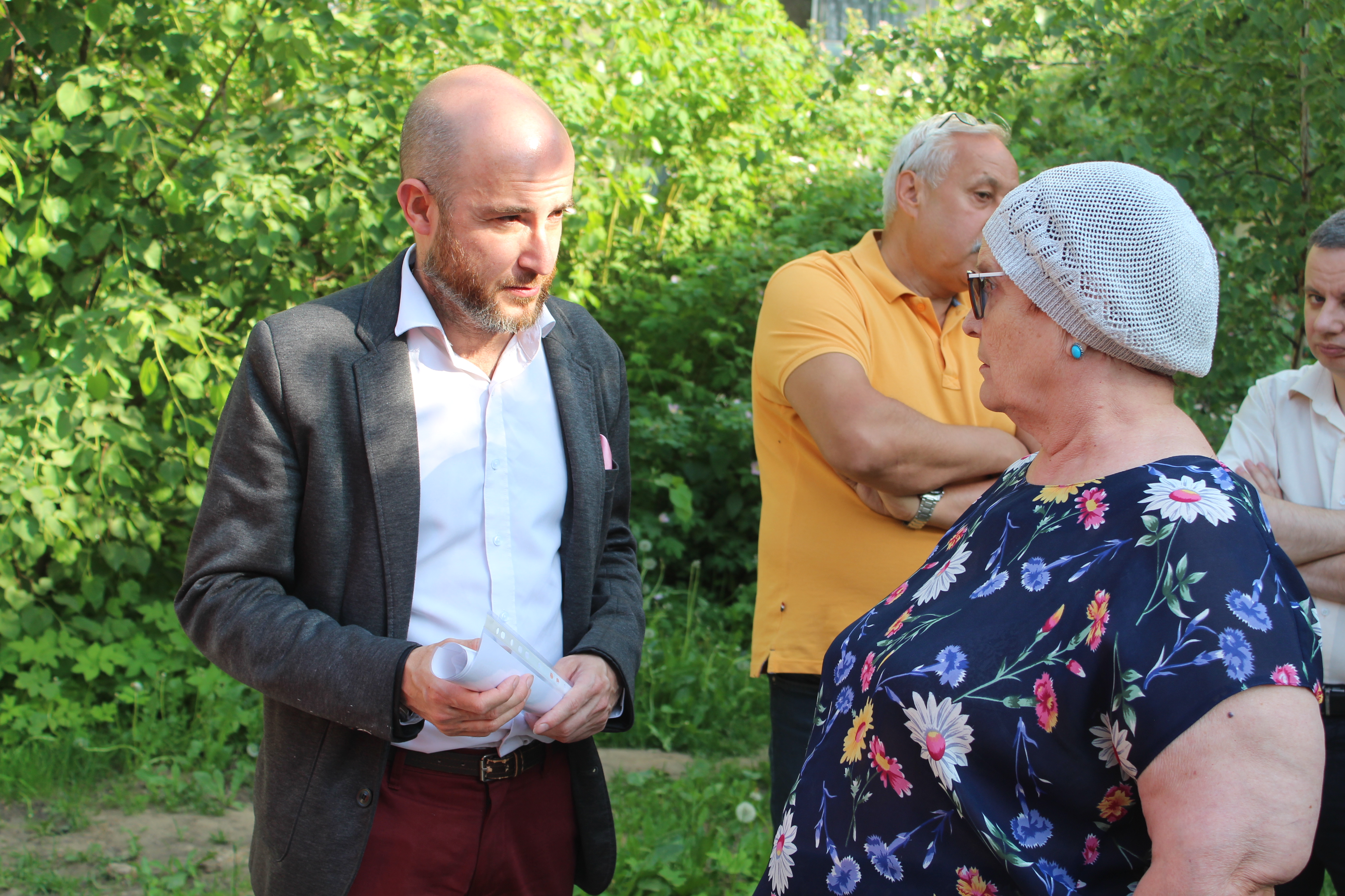 Встреча с жителями Д.И. Шкаев