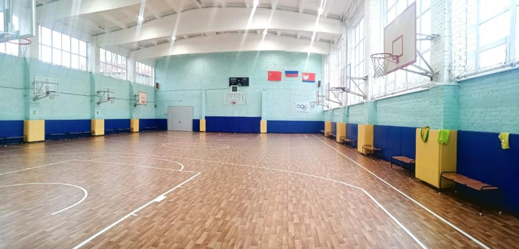 Замена напольного покрытия большого игрового зала МУДО ДЮСШ г. Фрязино