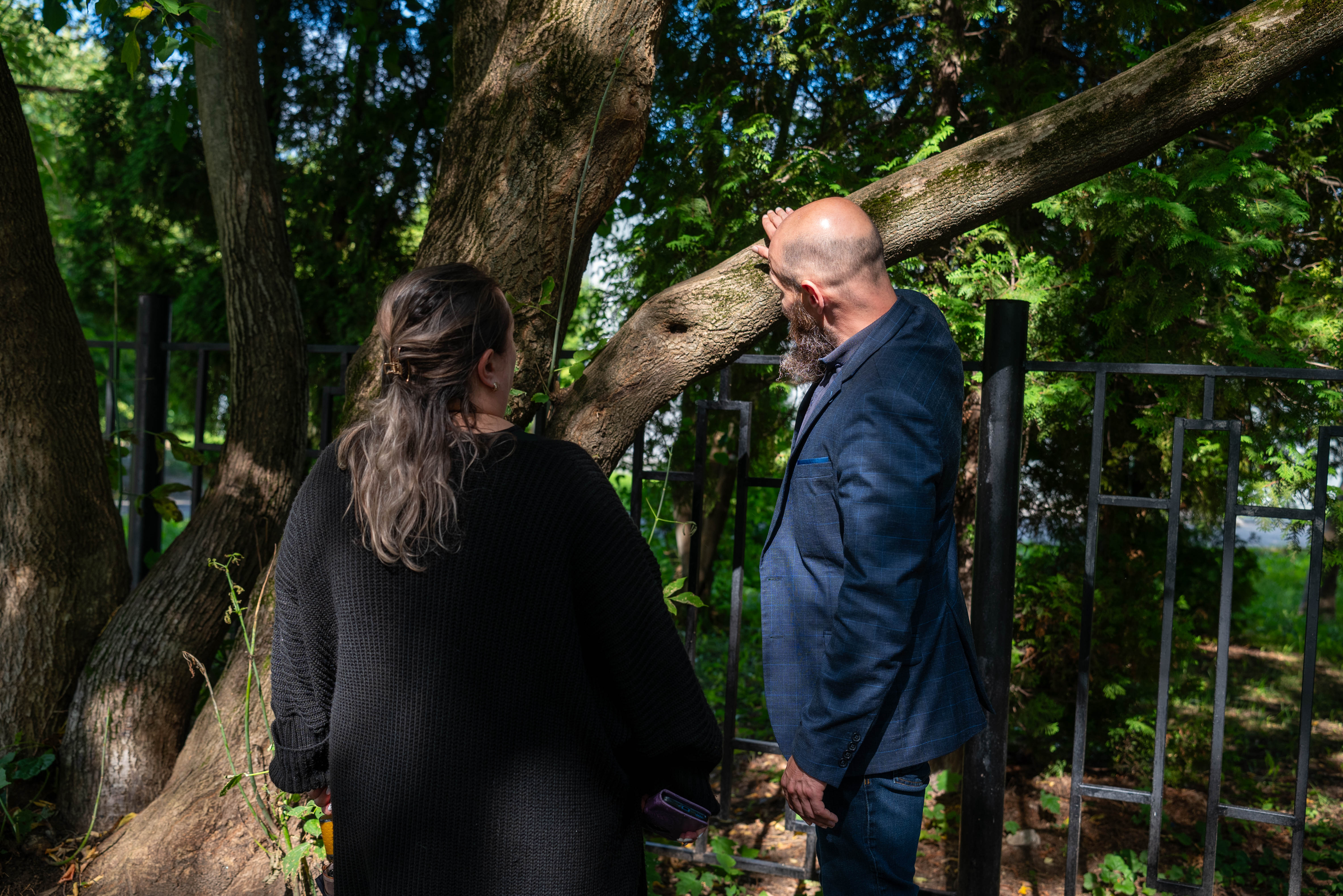 Начальник управления благоустройства, дорожного хозяйства и транспорта Павел Никишкин в рамках обхода территории проверил содержание зеленых насаждений вблии школы №1 у дома №14 по улице Центральной