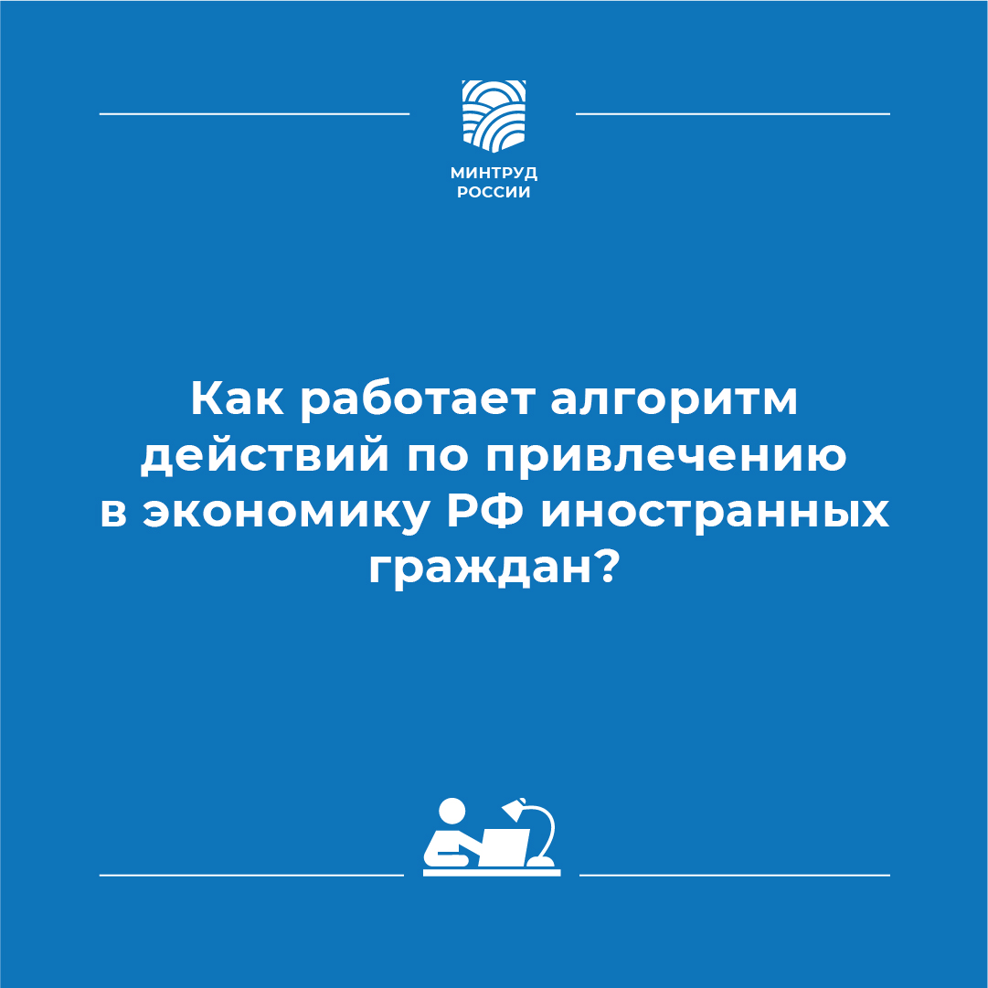Алгоритм действий по привлечению в экономику Российской Федерации иностранных граждан
