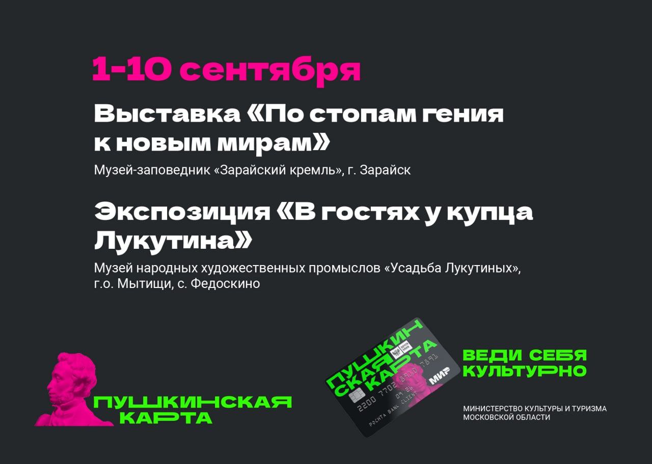Сегодня ровно год с момента запуска в России программы «Пушкинская карта»
