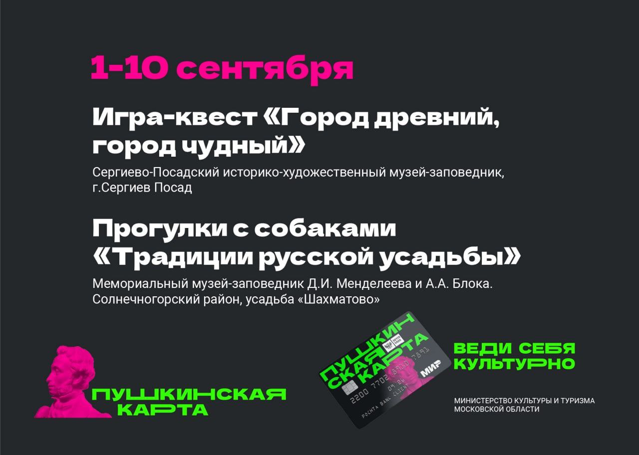 Сегодня ровно год с момента запуска в России программы «Пушкинская карта»