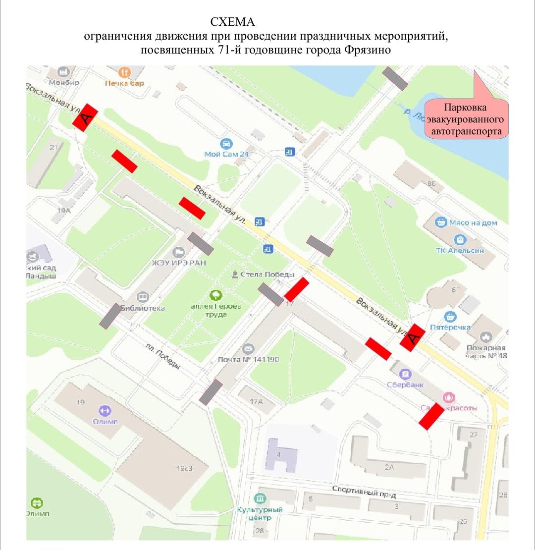 Схема ограничения движения