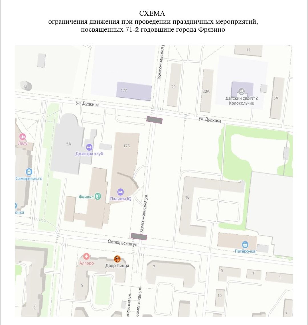 Схема ограничения движения