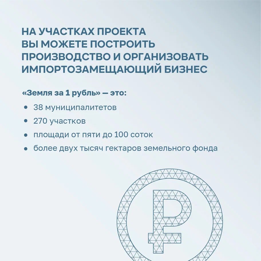 Земля за 1 рубль...