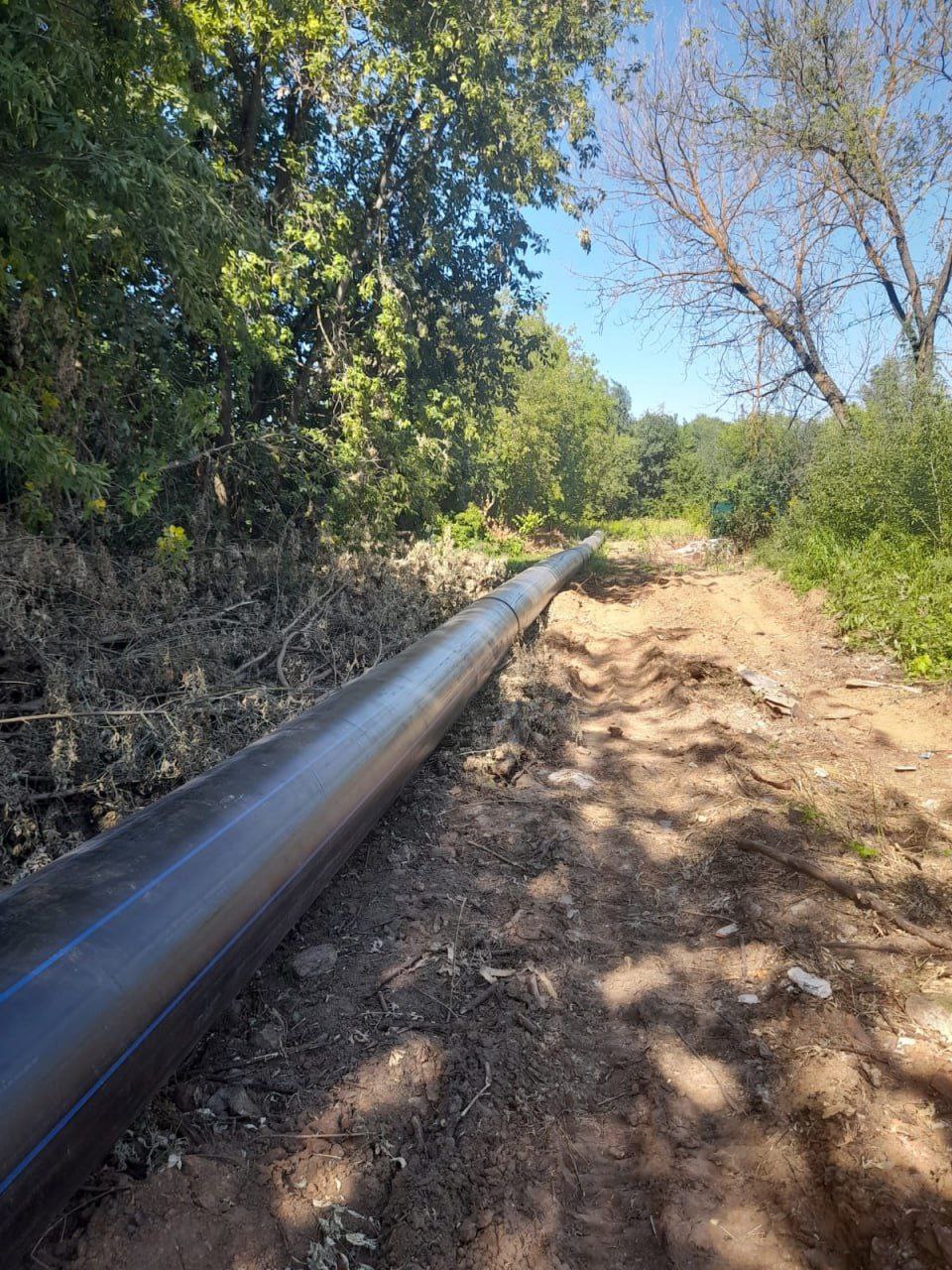 Фрязинский Водоканал проводит работы по модернизации участка стального напорного канализационного коллектора