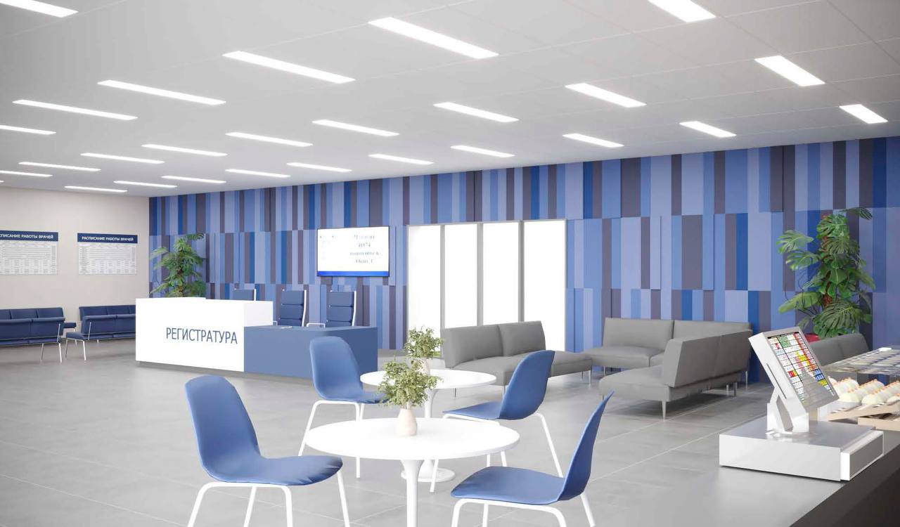 Подмосковные стационары приобретут лаконичный интерьер с яркими акцентами в виде стеновых панно