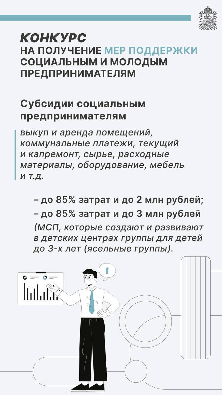 С 1 августа мы запускаем конкурс для социальных и молодых предпринимателей – МСП смогут претендовать на получение мер поддержки – субсидий и грантов