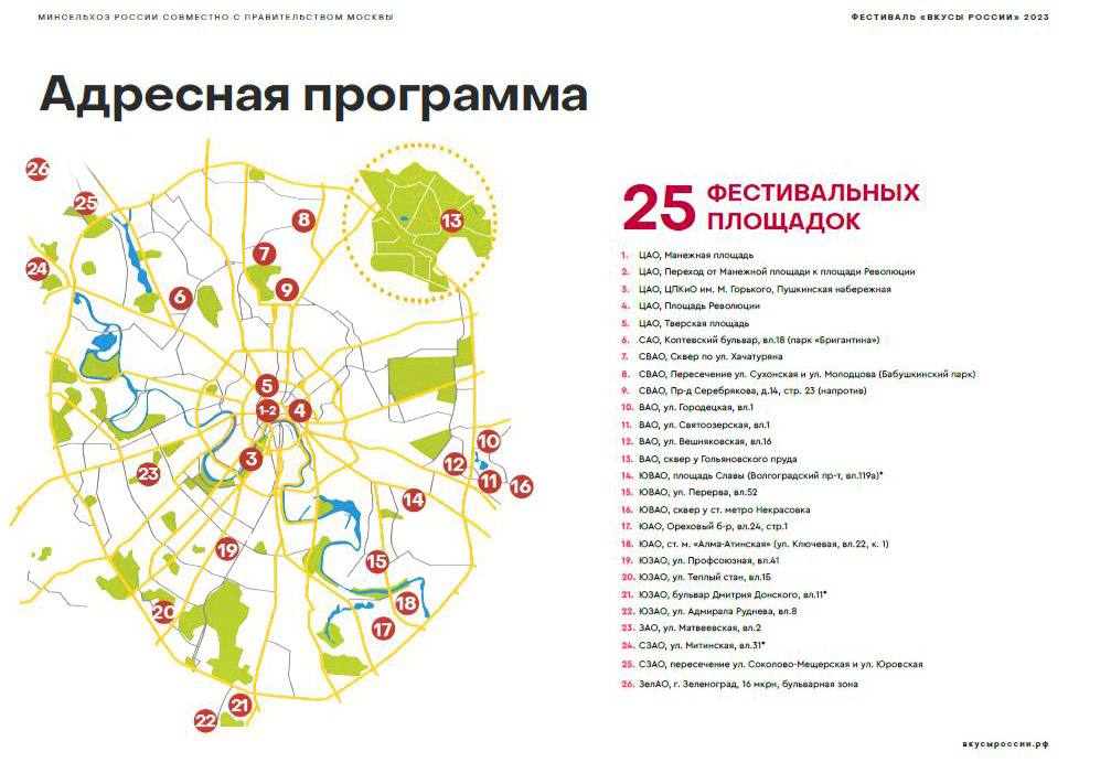 Гастрономический фестиваль «Вкусы России»