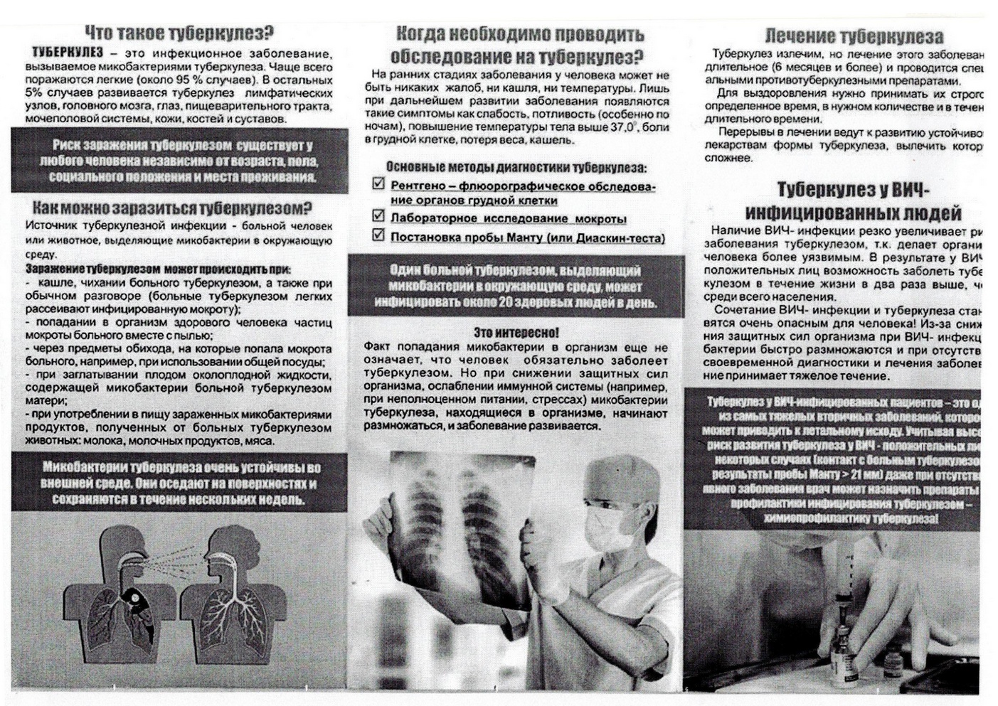 «Горячая линия» по вопросам профилактики туберкулеза