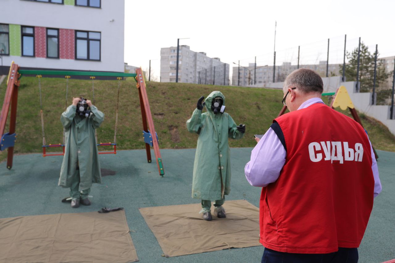 На территории фрязинской школы №1 впервые прошёл муниципальный этап Всероссийской военно-патриотической игры «Зарница 2.0»