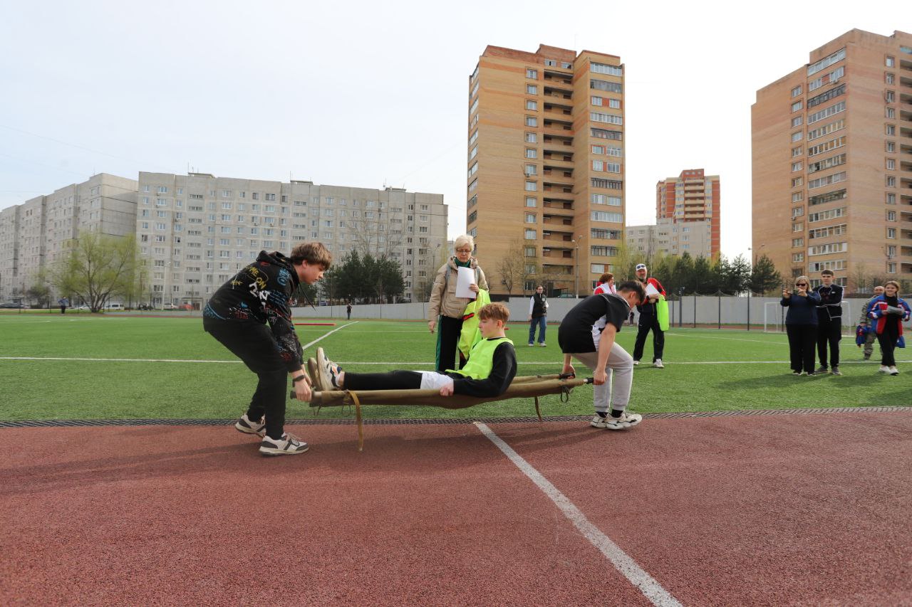 На территории фрязинской школы №1 впервые прошёл муниципальный этап Всероссийской военно-патриотической игры «Зарница 2.0»