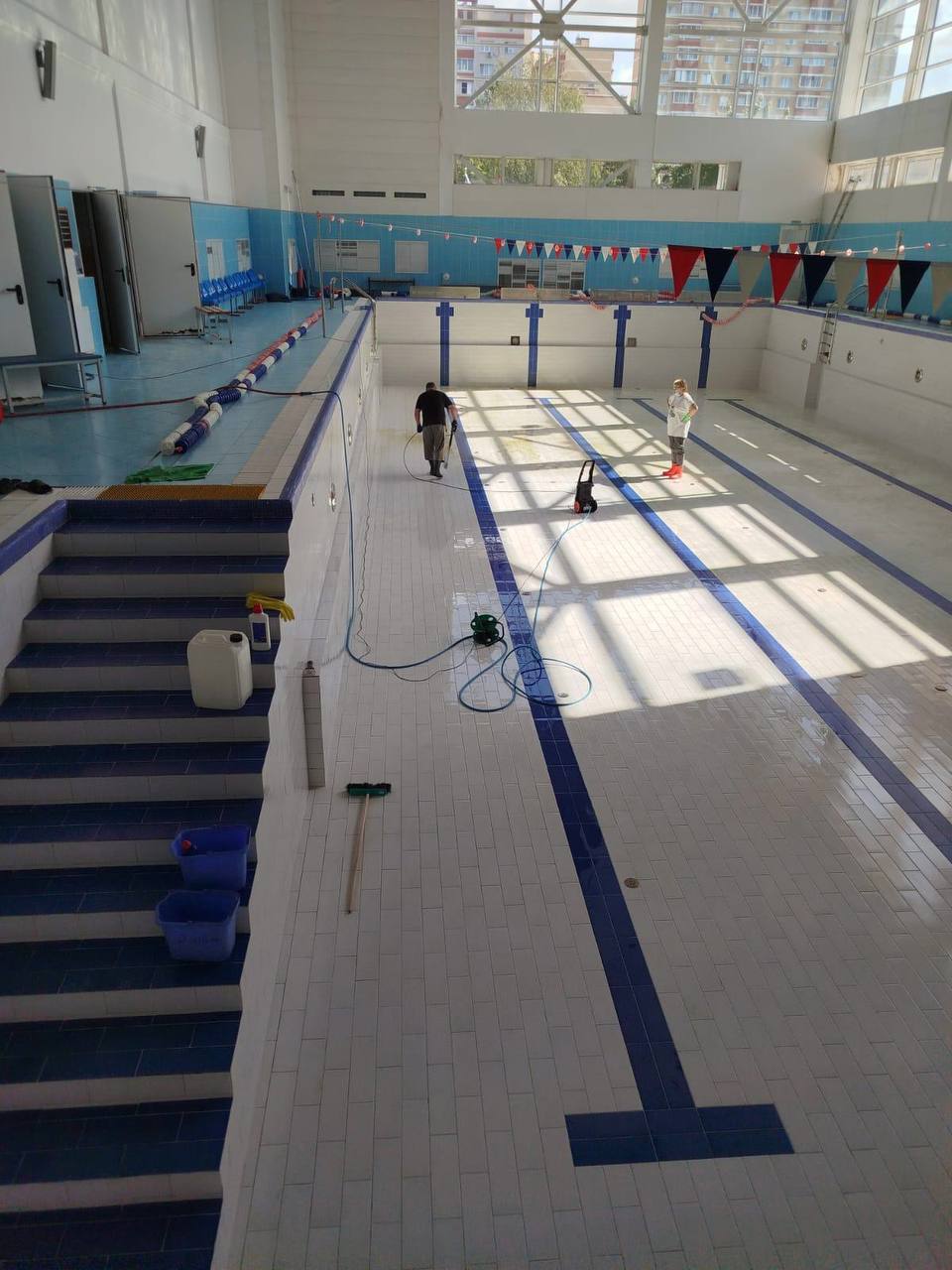 Подготовка к учебному году продолжается в спортивных учреждениях города Фрязино!