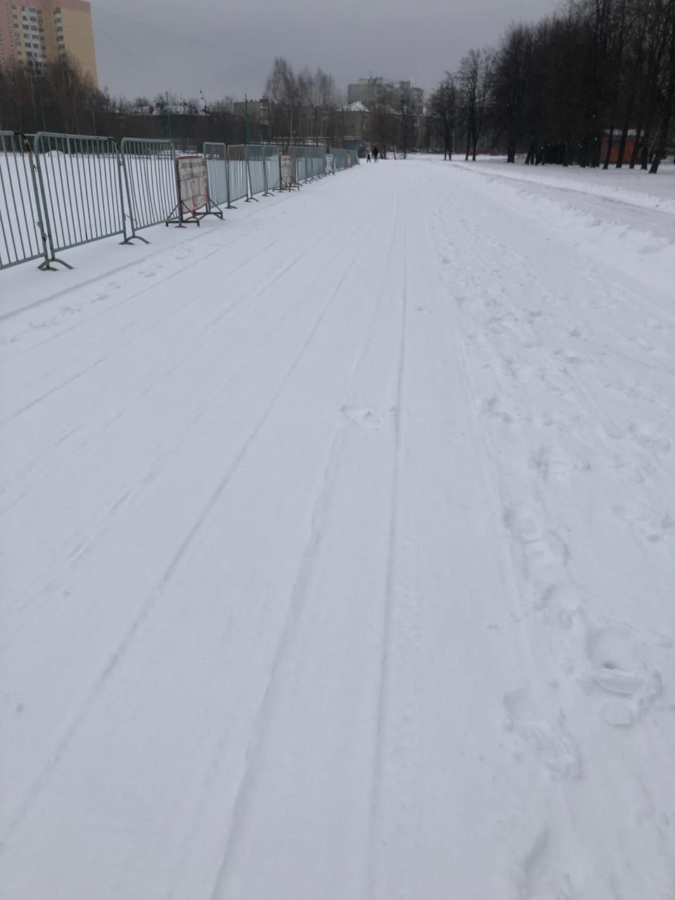 По периметру Фрязинского лесопарка и на территории спортивной школы «Олимп» проложены трассы для конькового и классического хода
