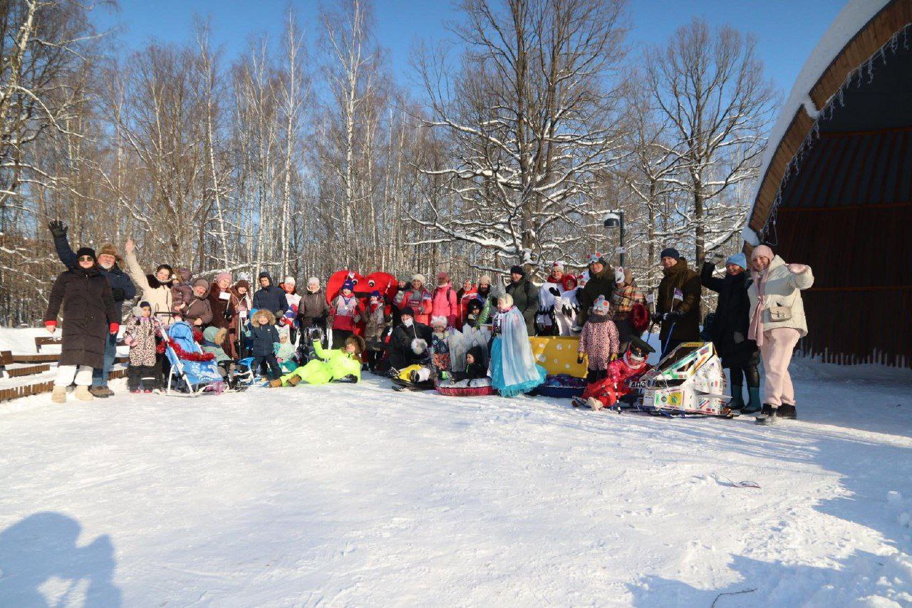 Яркий, волшебный зимний фестиваль «Парад санок «Снеговерть 2024» прошел 10 февраля в Фрязинском Лесопарке