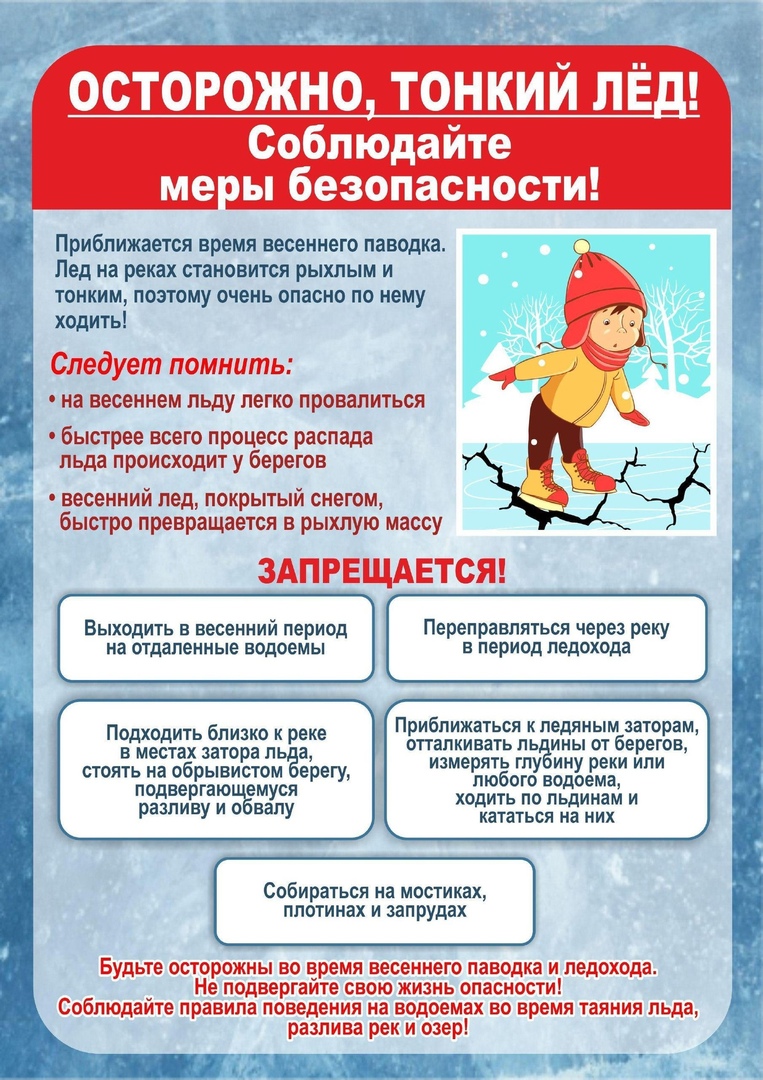 Соблюдайте меры безопасности на водоёмах!