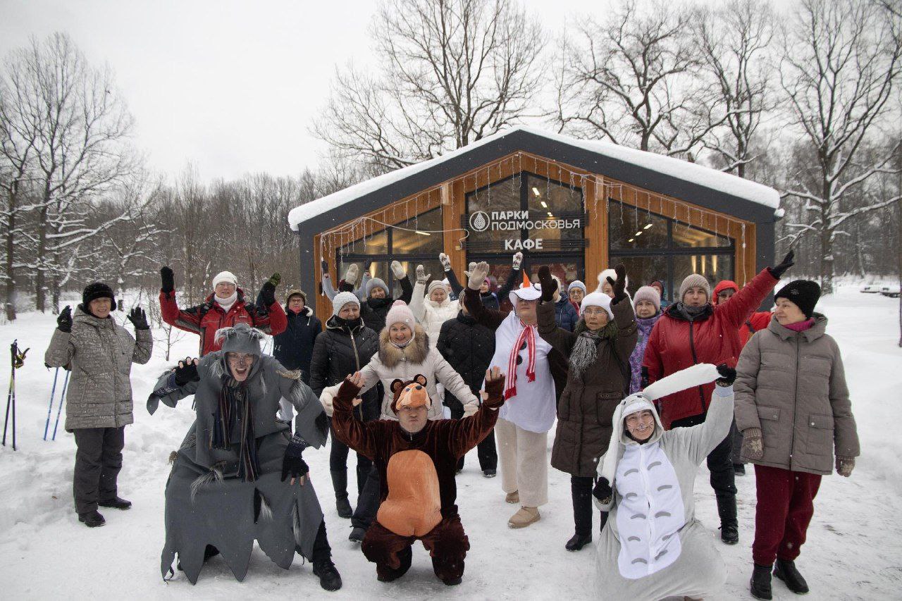 Сегодня во Фрязинском лесопарке прошло областное мероприятие «Елки, санки, парки»