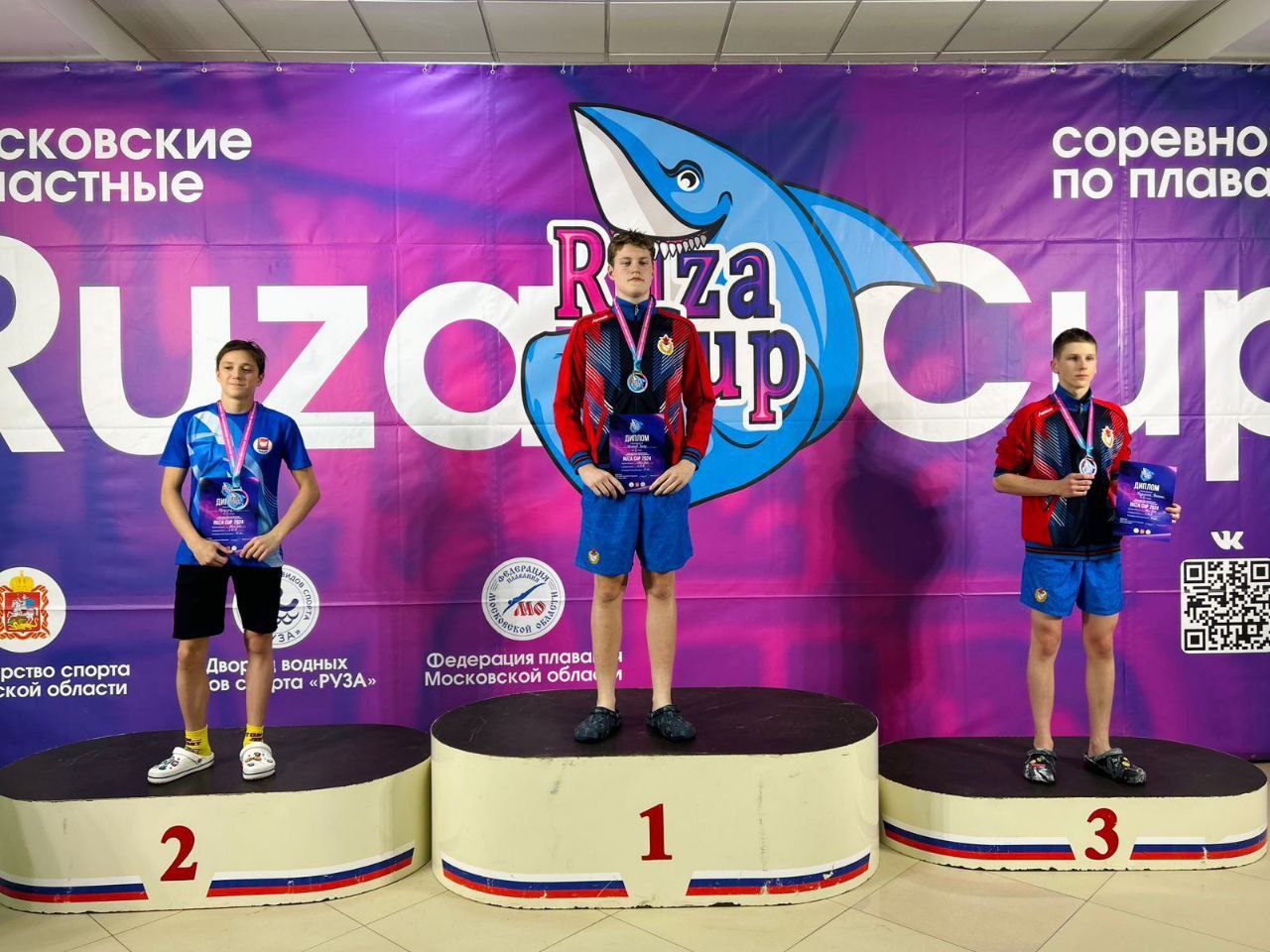 Высокие результаты 38 фрязинских пловцов в III этапе Московских областных соревнований по плаванию «RUZA CUP»