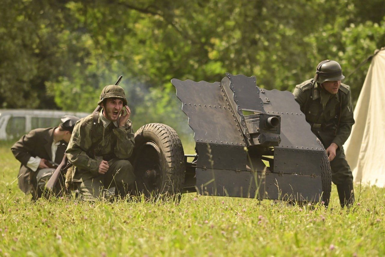 Клуб военно-исторической реконструкции «Крылатая пехота» г. Фрязино приняла участие в реконструкции «ПОДВИГ ГЕРОЯ»
