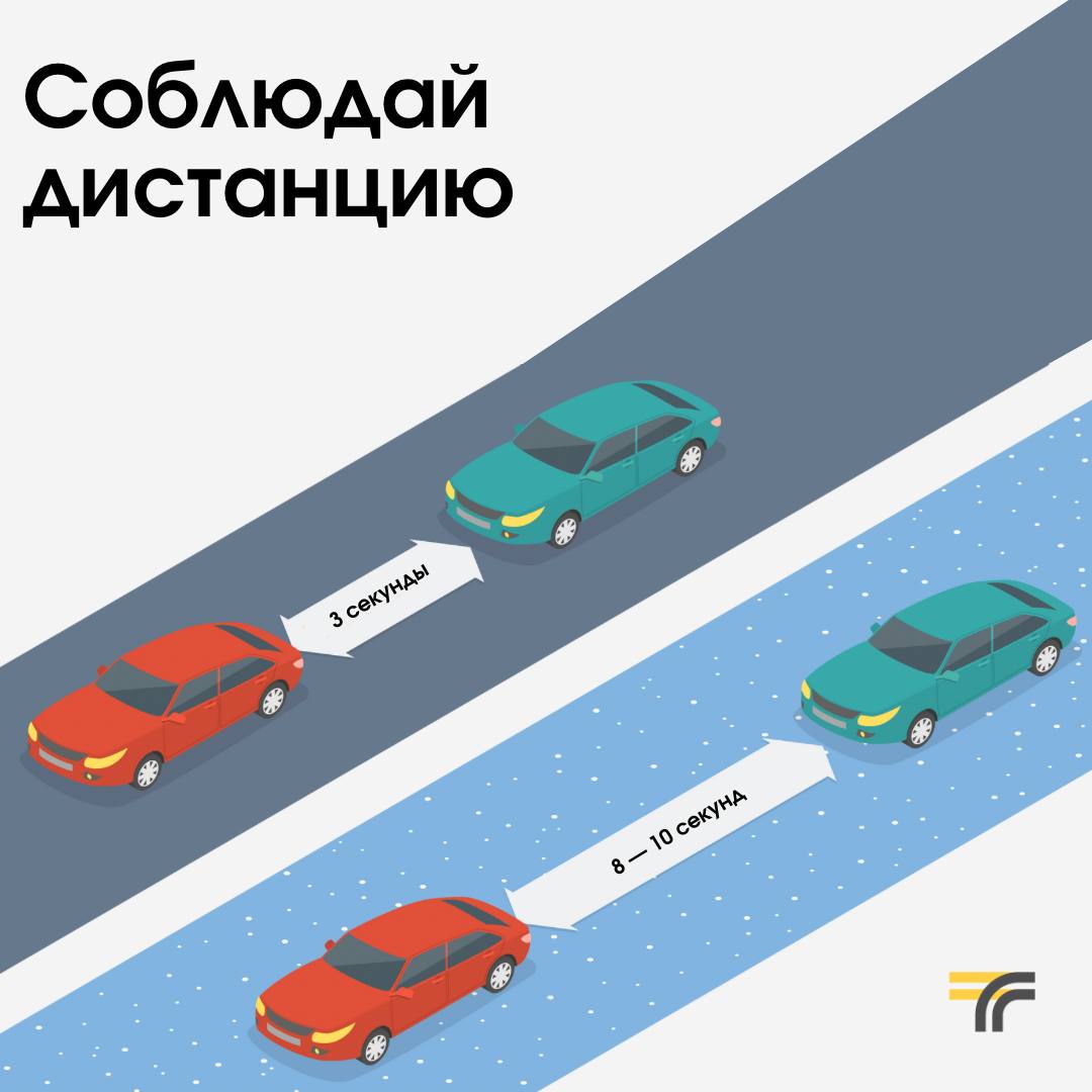 Минтранс Подмосковья напоминает: правильно выбранная дистанция помогает избежать столкновения с автомобилем