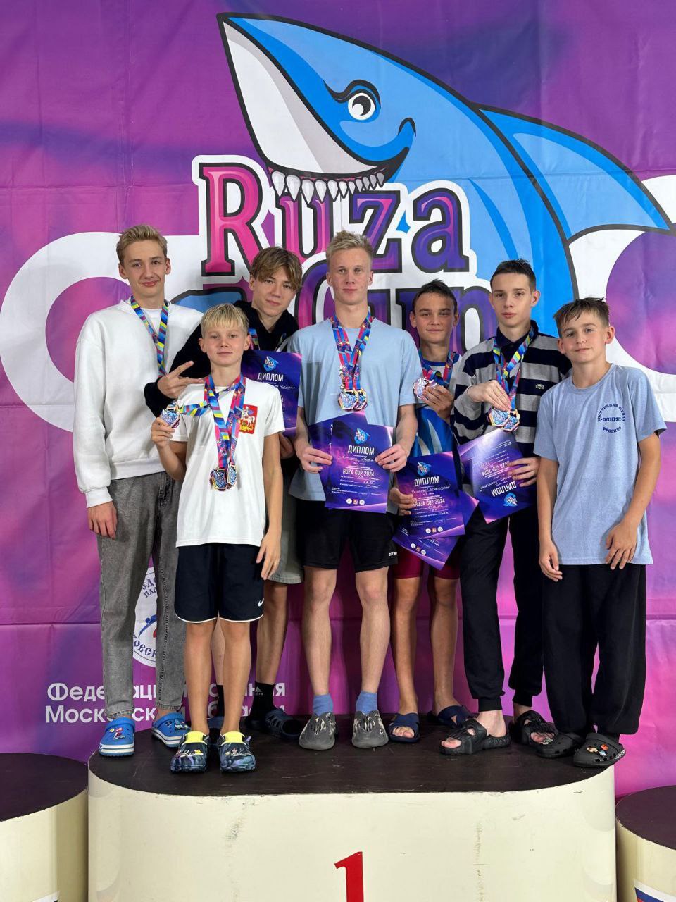 Фрязинские пловцы снова на пьедестале в Рузе!