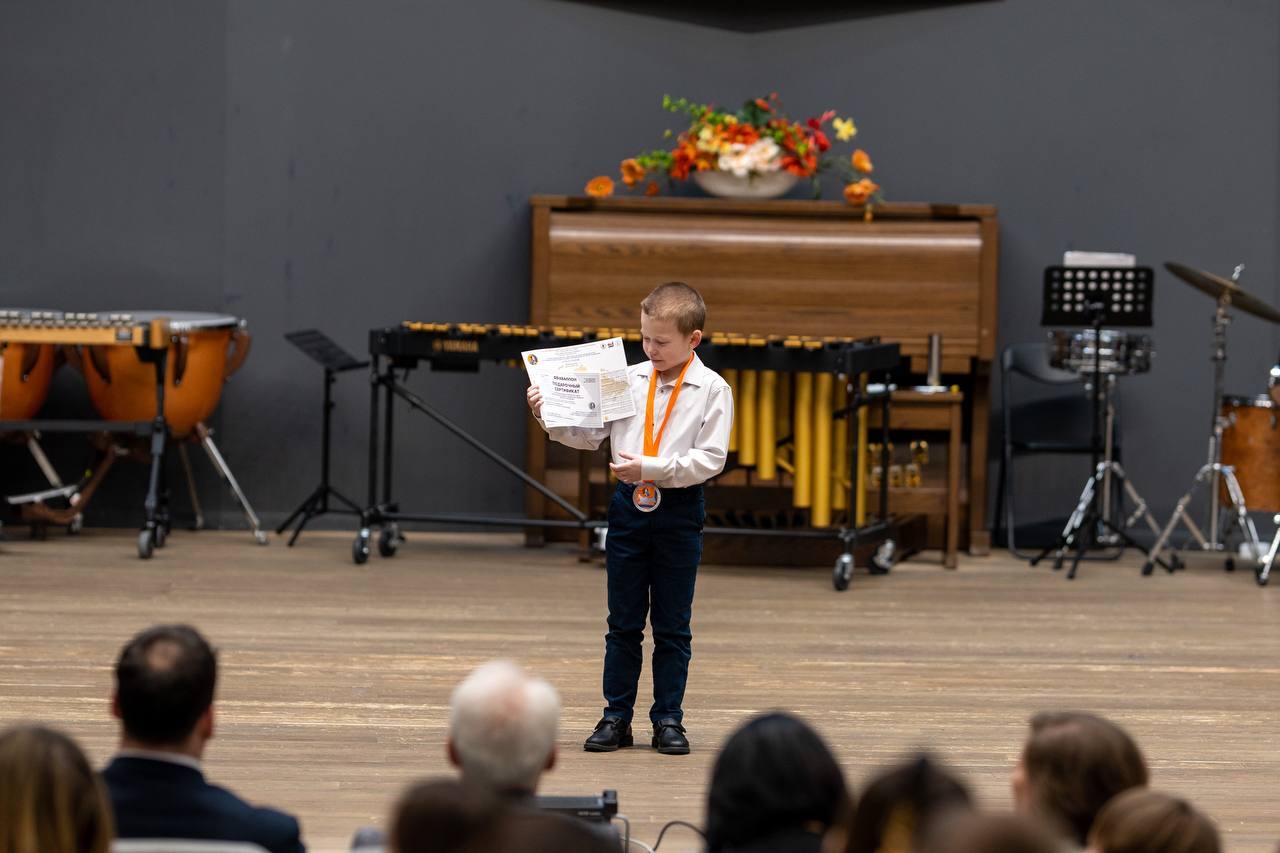 Юные фрязинцы выступили совместно со сводным международным духовым оркестром имени Должикова