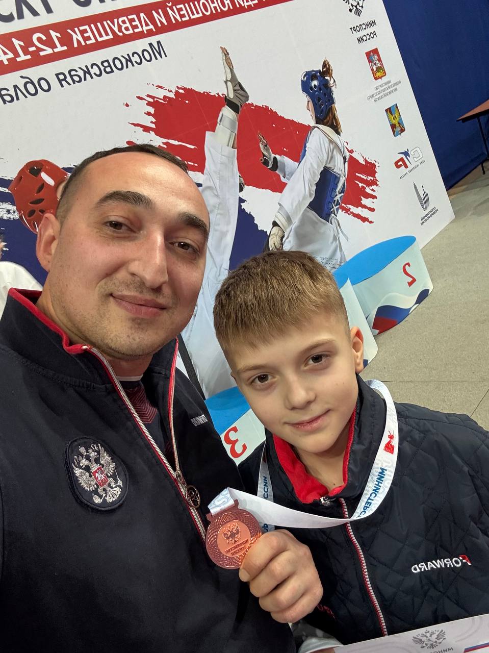 Воспитанник СШ «Олимп» города Фрязино Василий Храпов стал бронзовым призером Первенства России по тхэквондо ВТ