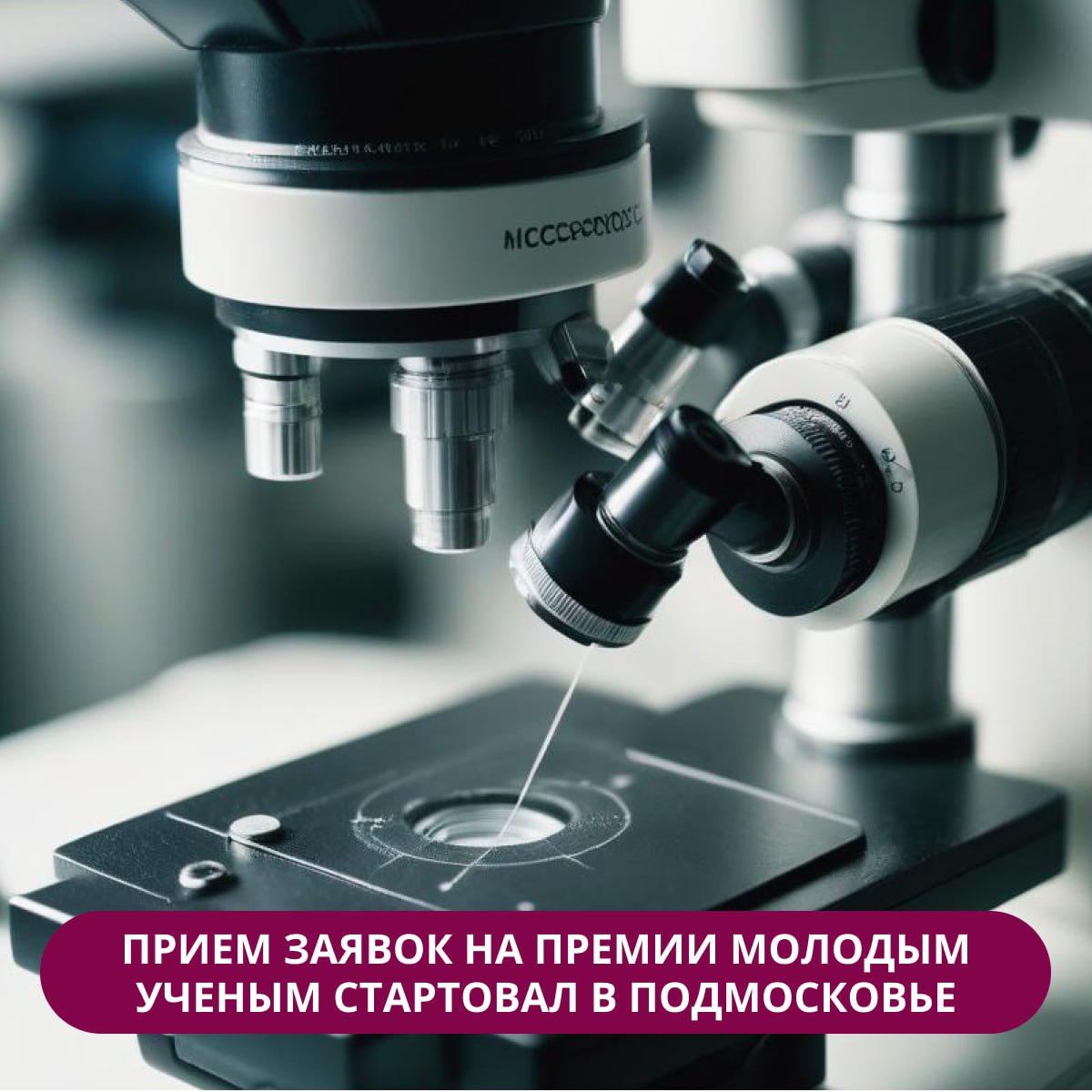 Стартовал прием заявок на получение Премии Губернатора Московской области молодым ученым