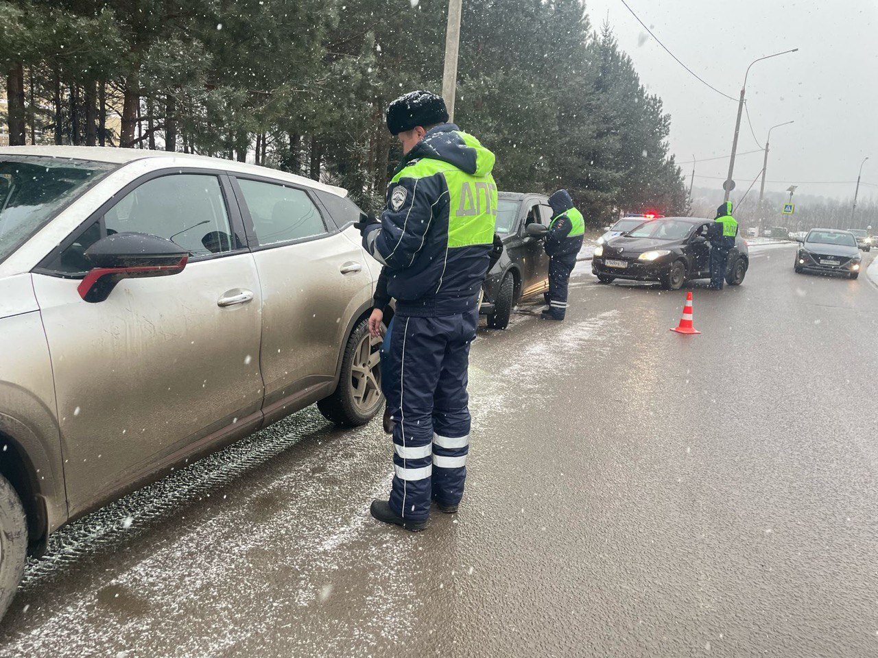 Во Фрязино прошла массовая проверка водителей "Нетрезвый водитель"