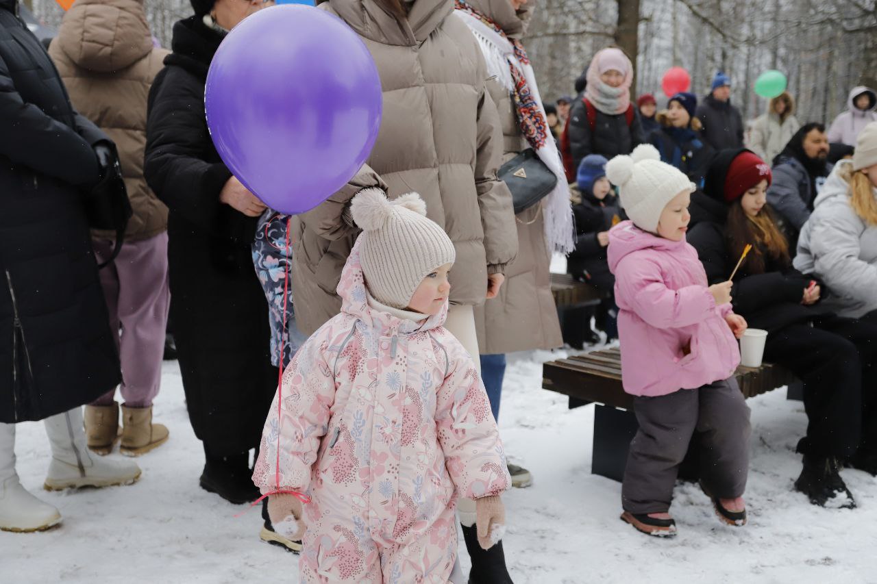 Солнечную масленицу отметили во Фрязинском лесопарке!