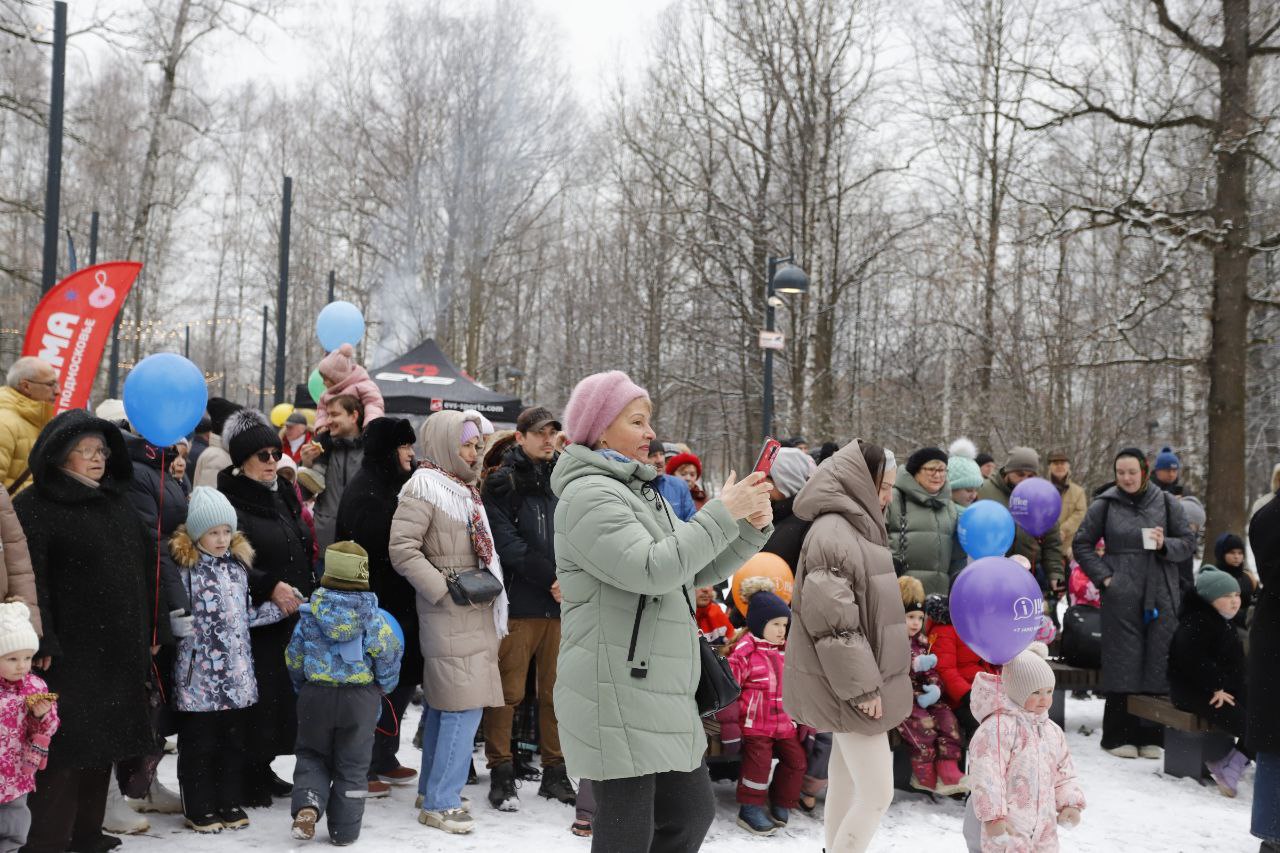 Солнечную масленицу отметили во Фрязинском лесопарке!