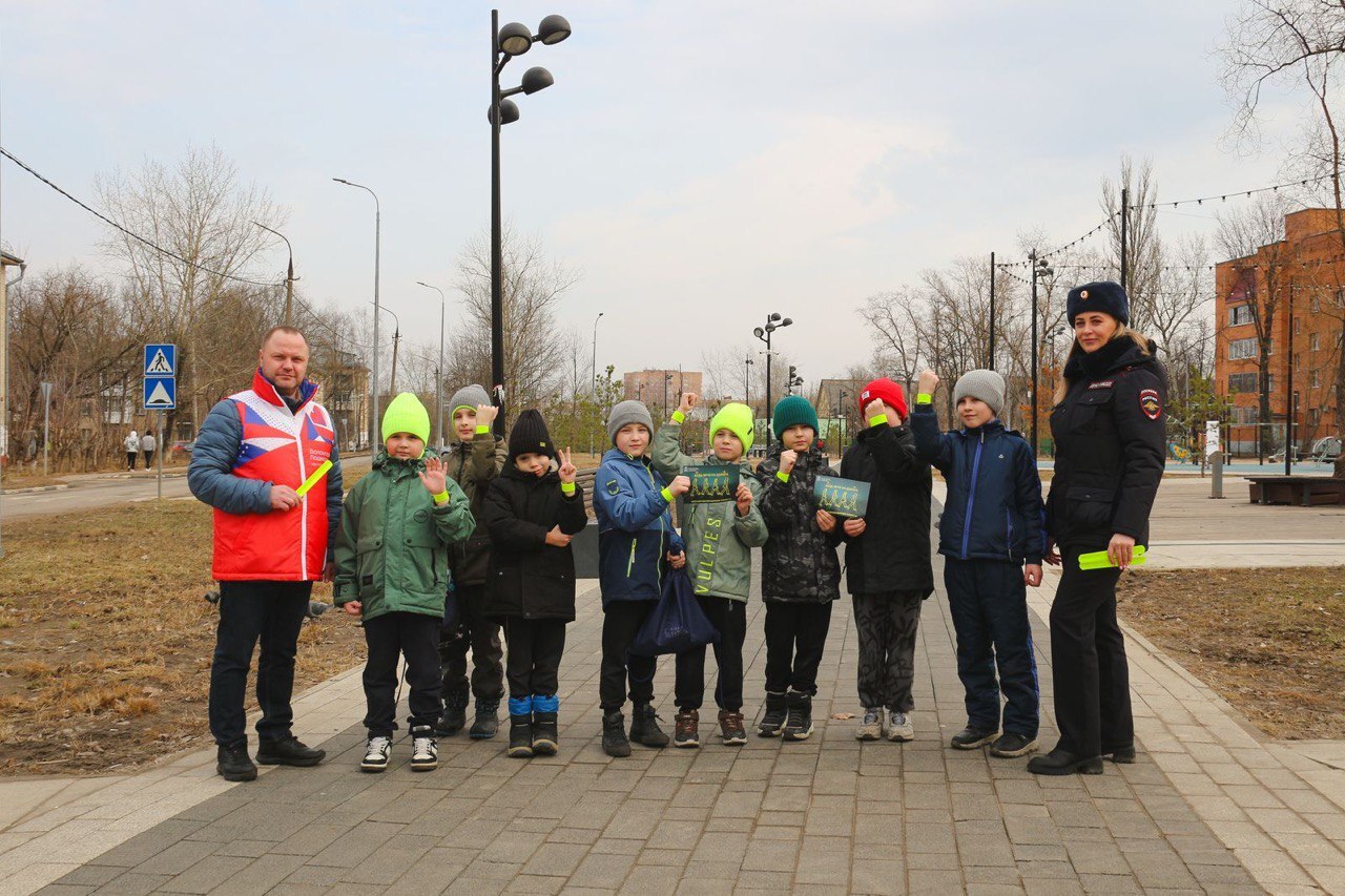 "Безопасный двор" во Фрязино: учим детей безопасному поведению на дорогах!