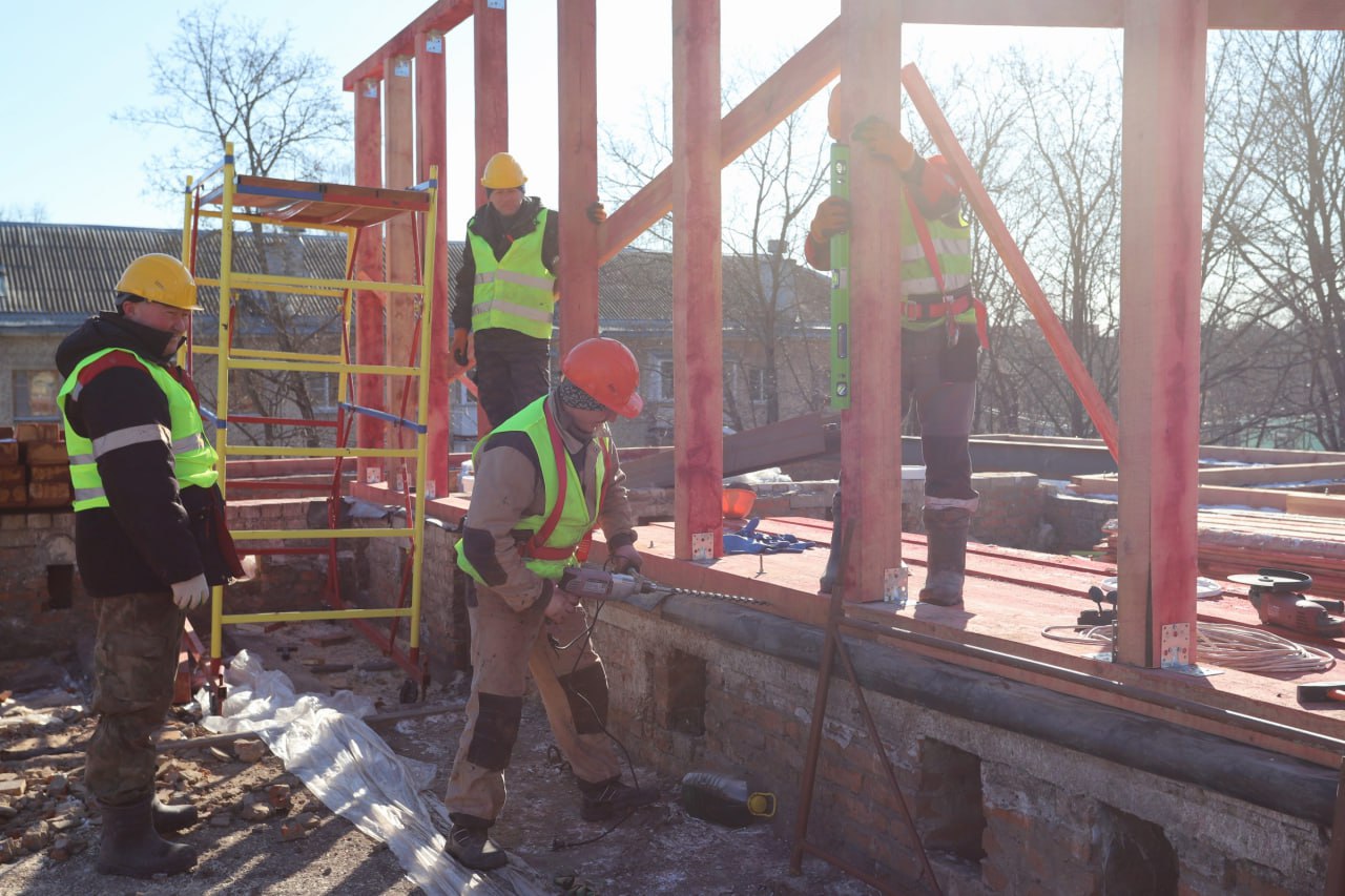 Продолжается капитальный ремонт детского сада №2 «Колокольчик»