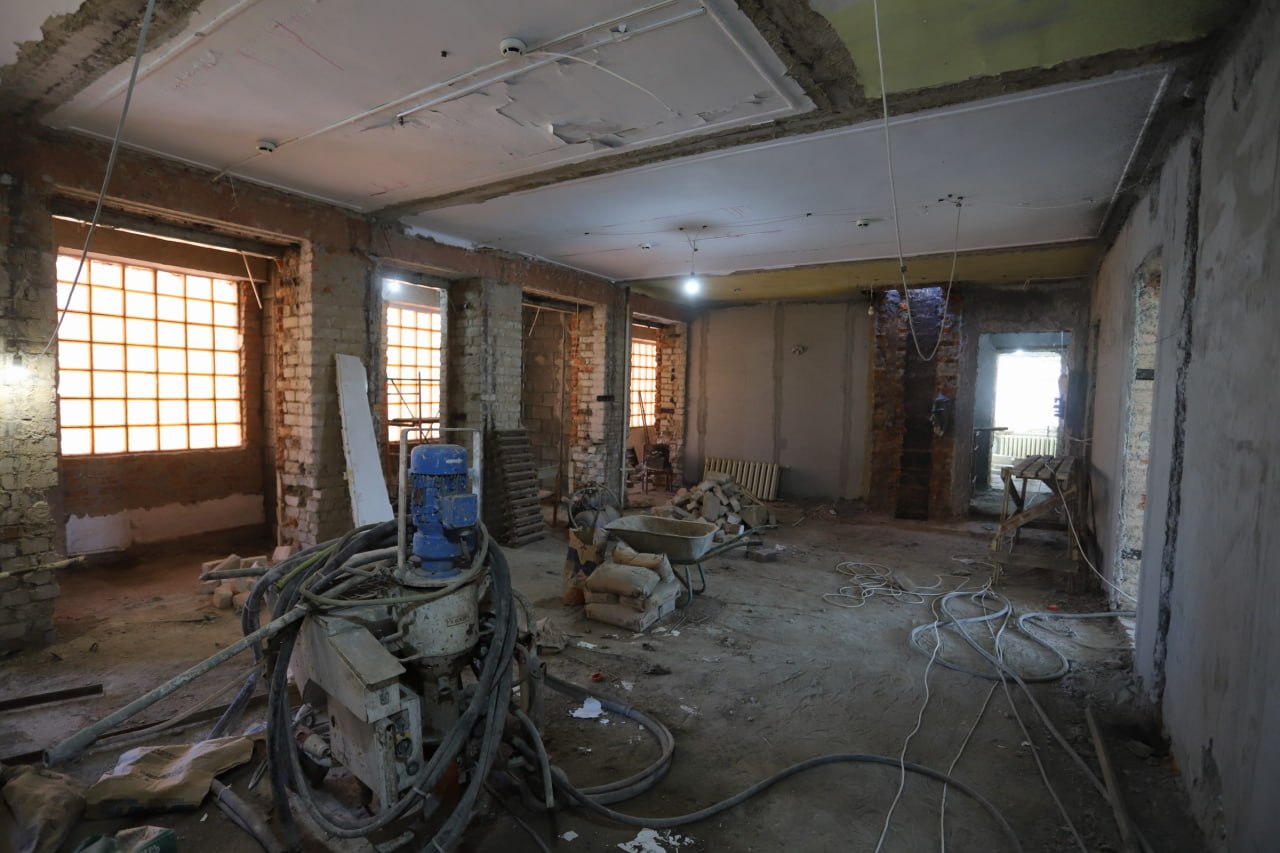 Продолжается капитальный ремонт детского сада №2 «Колокольчик»