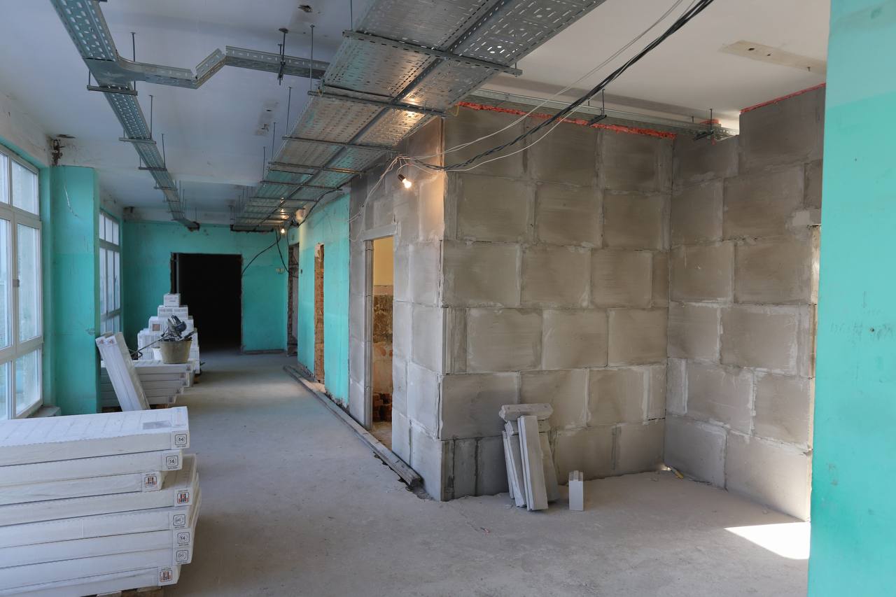 Капитальный ремонт Гимназии идет полным ходом!