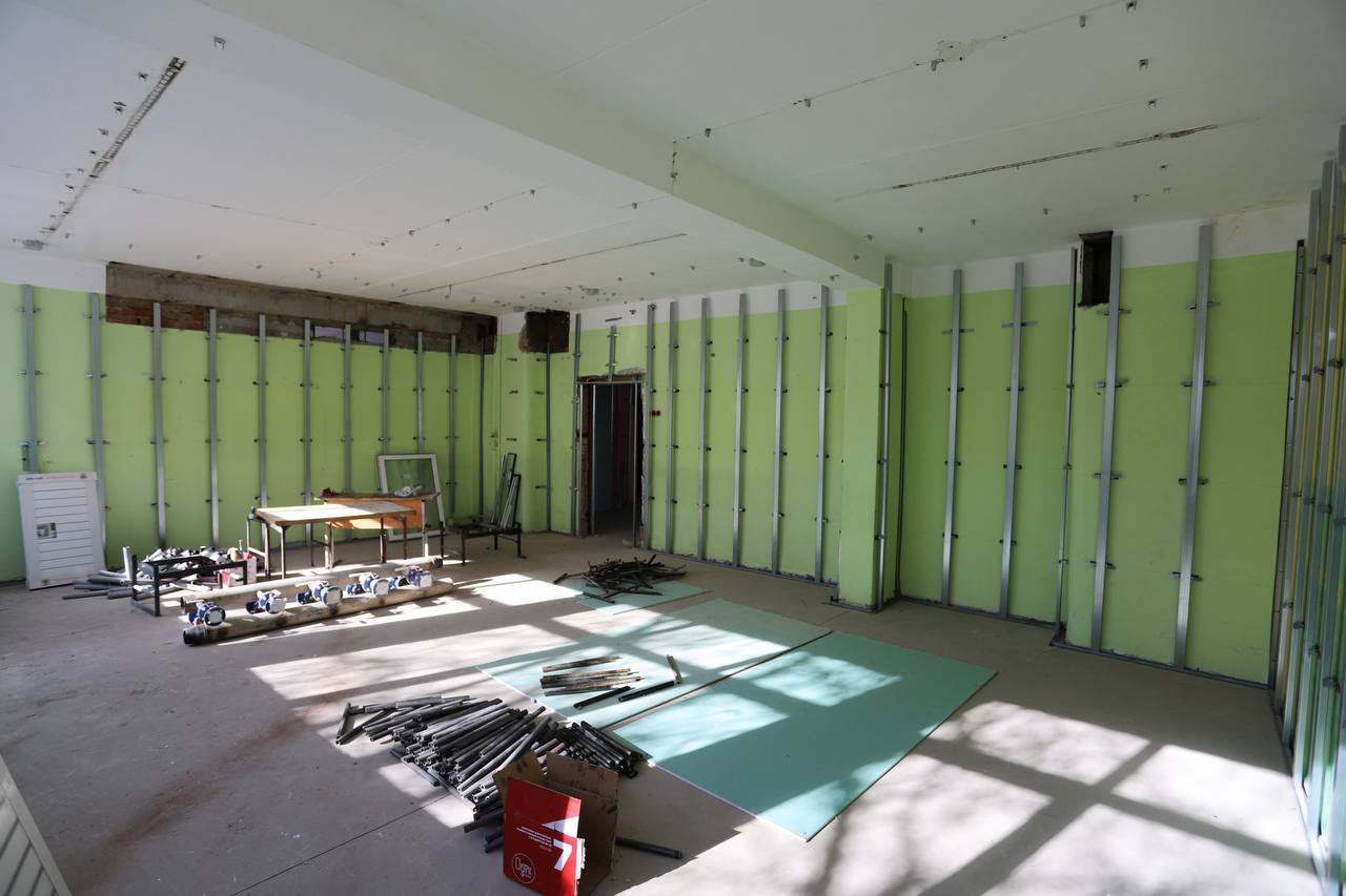 Капитальный ремонт Гимназии идет полным ходом!