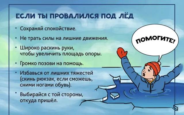 Если ты провалился под лед