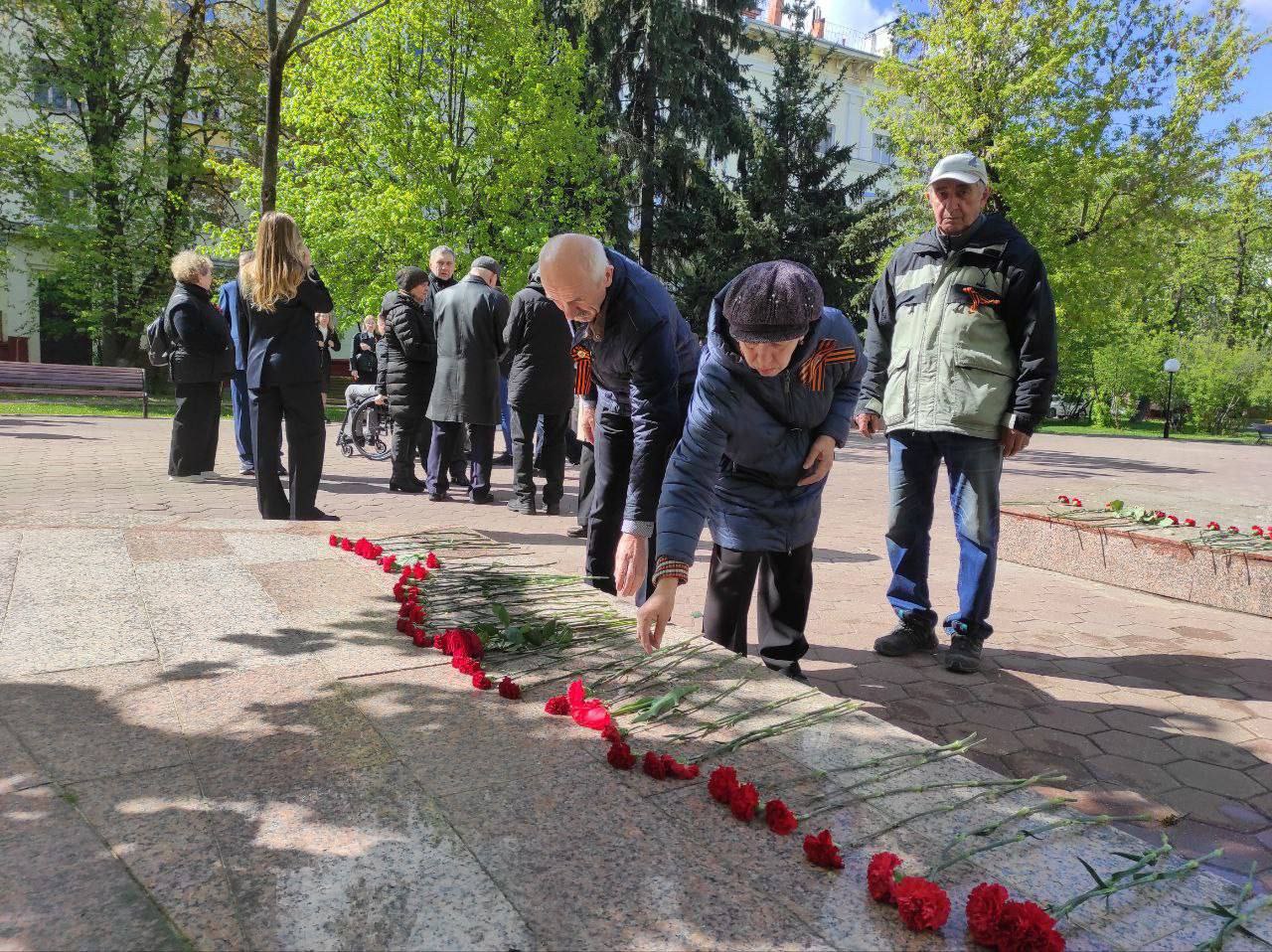 Заместитель главы городского округа Фрязино Наталия Князева приняла участие в торжественной церемонии, посвященной 80-летию Великой Победы
