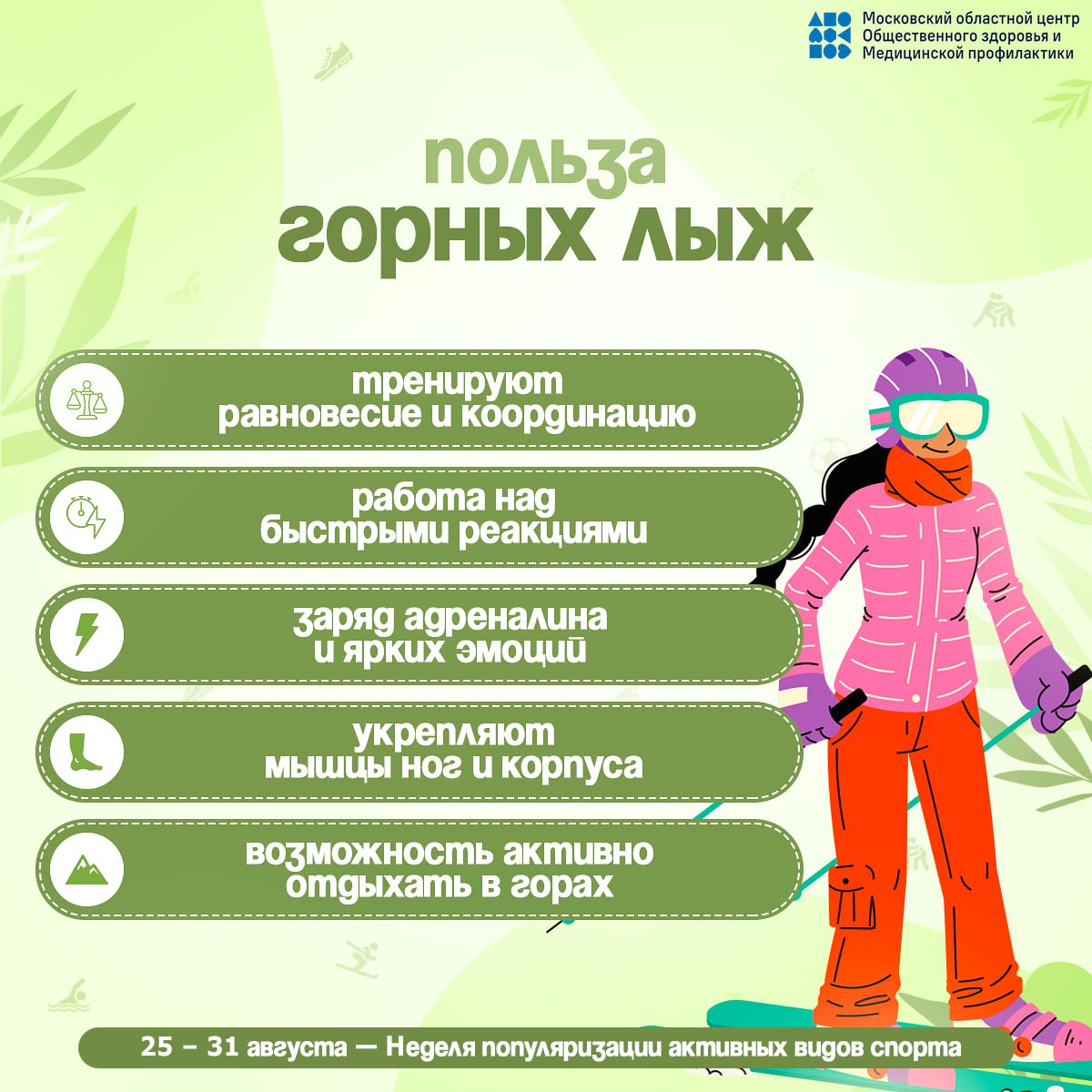 Знаете ли Вы, что взрослым необходимо уделять физической активности не менее 150 минут в неделю, а при скандинавской ходьбе задействованы до 90% мышц?