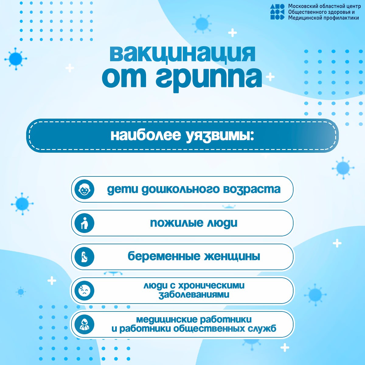 Знаете ли Вы, что период с сентября по ноябрь самое подходящее время для вакцинации от гриппа, ведь прививаться нужно за 3-4 недели до начала подъема заболеваемости
