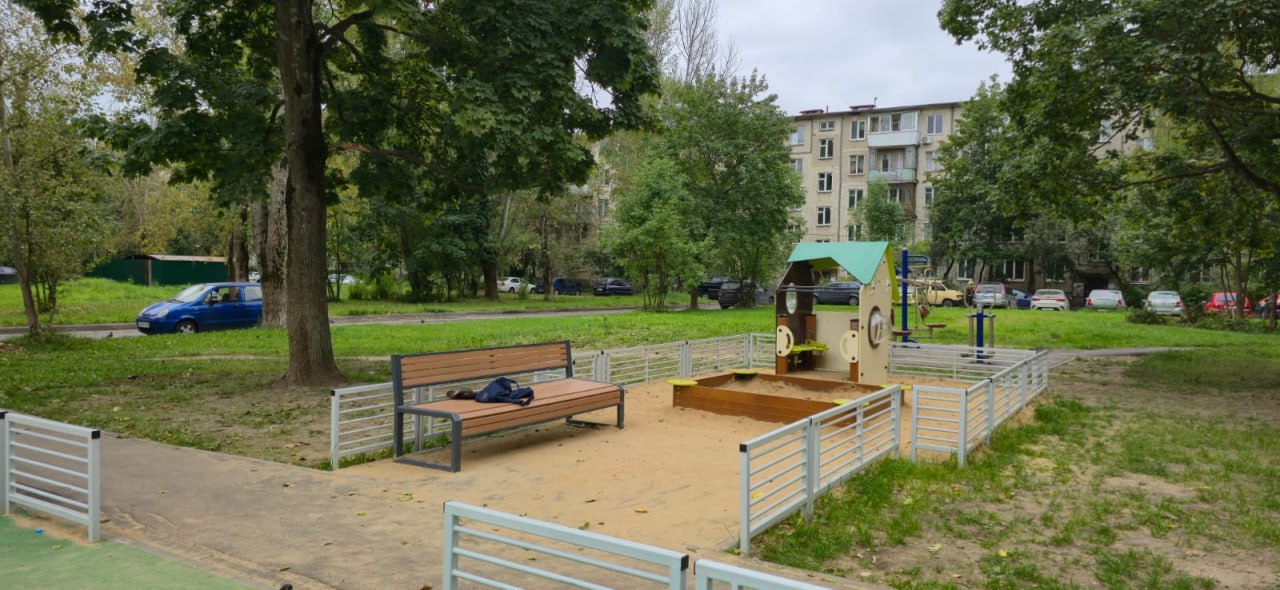 Во дворе домов №2 и №6 по проспекту Мира завершены работы по благоустройству