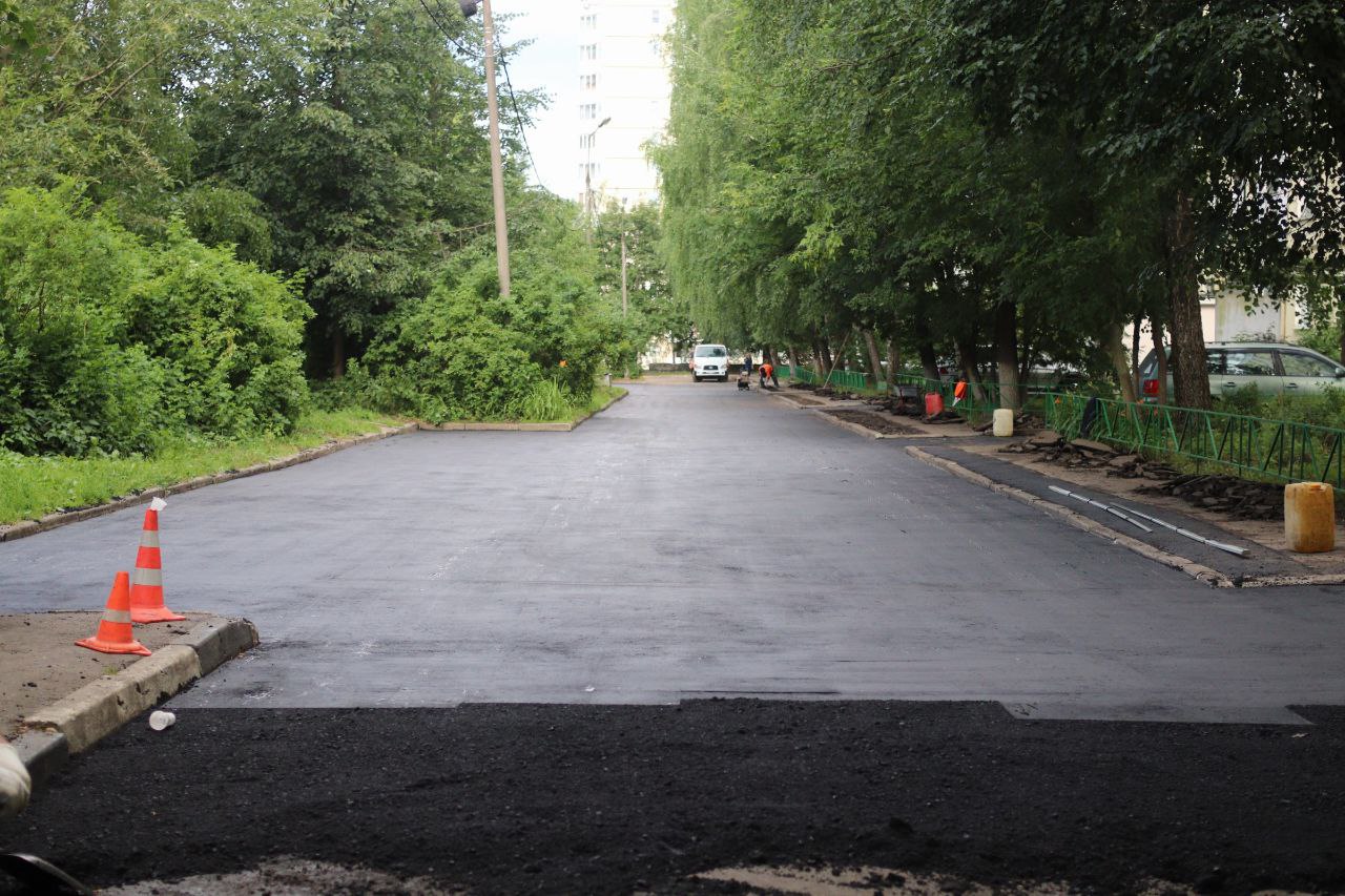 ремонт асфальтового покрытия дворовой территории проспекта Мира, д. 22