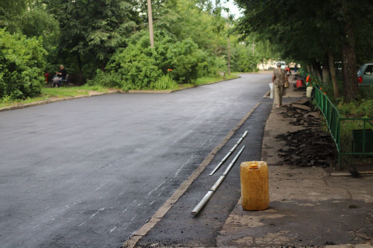 ремонт асфальтового покрытия дворовой территории проспекта Мира, д. 22