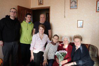 Поздравили с 95-летием ветерана Великой Отечественной войны Евдокию Георгиевну Сорокину