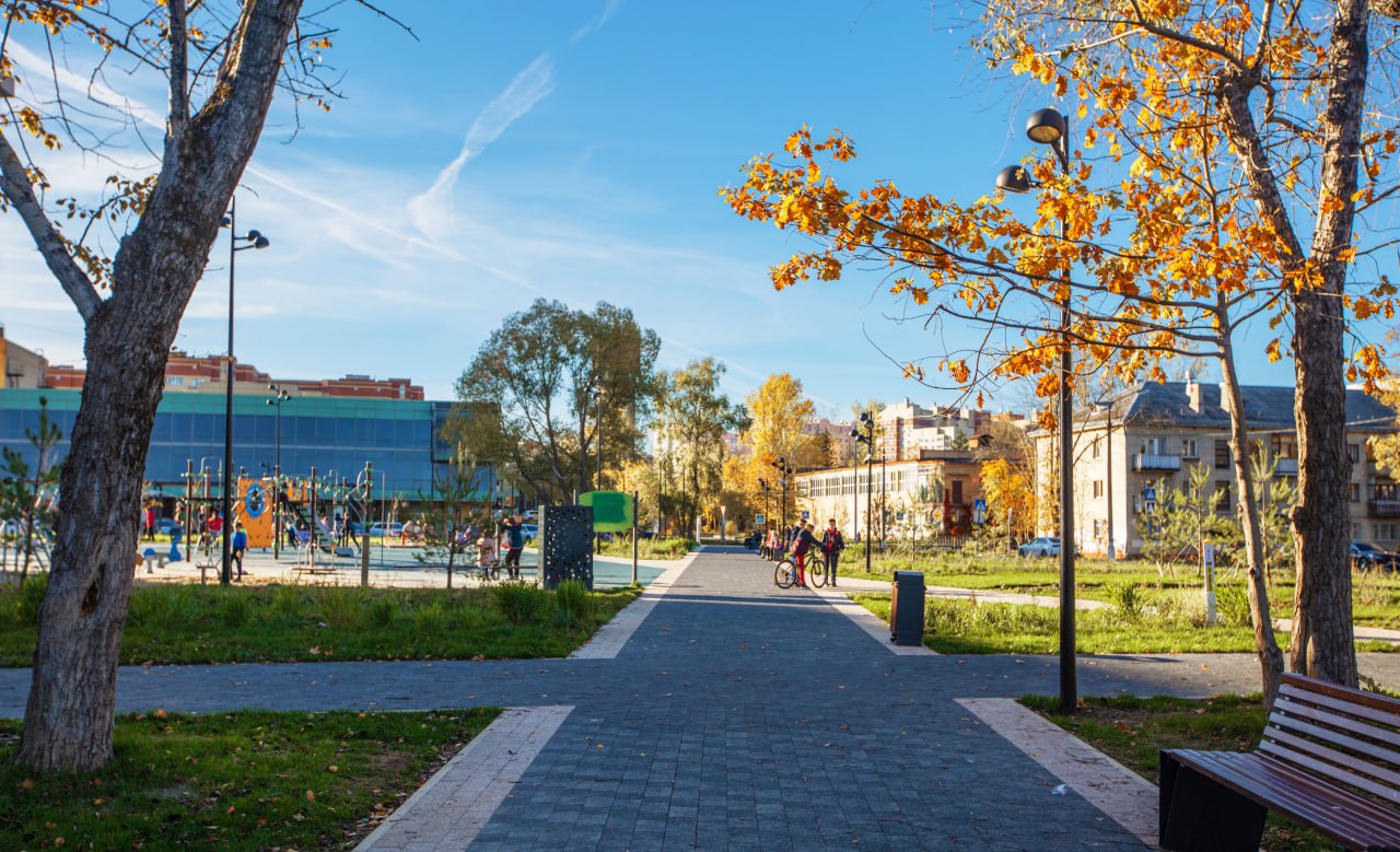 Во Фрязино благоустроили центральную часть города