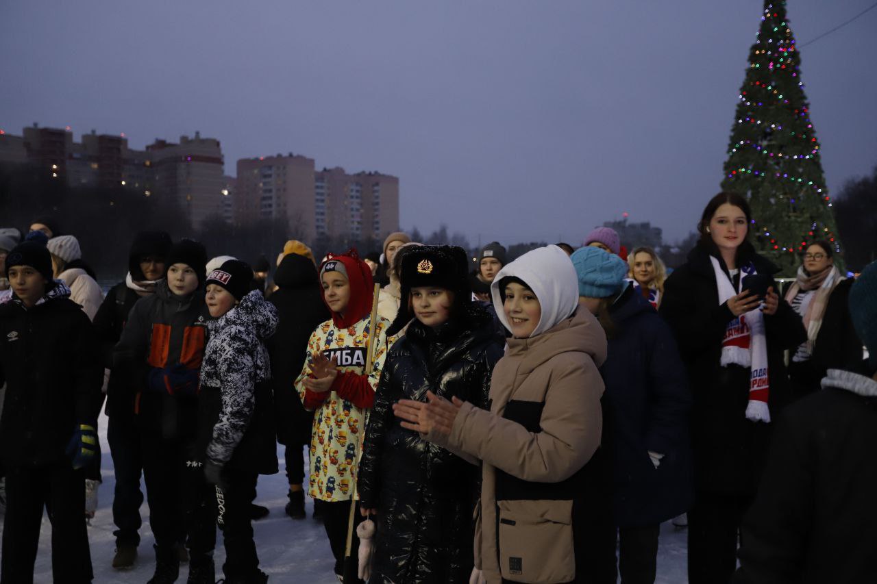 Развлекательная программа по случаю прошедшего Татьяниного дня на центральном городском катке